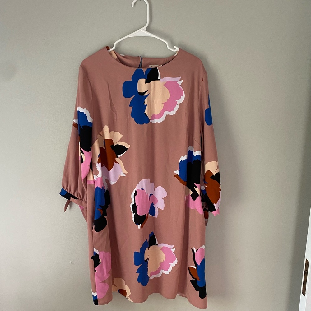 Womens floral pink dress